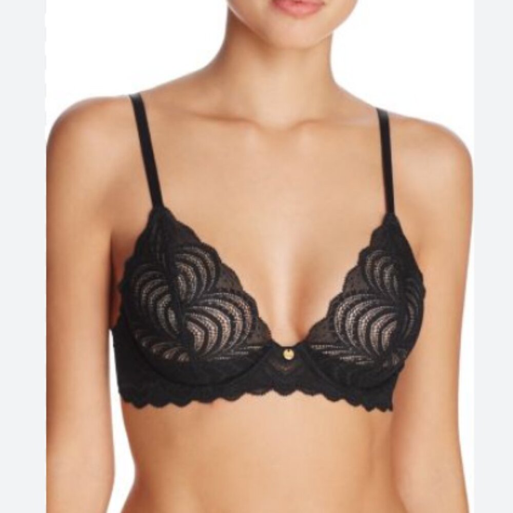 Natori Art Deco Bralette in Black